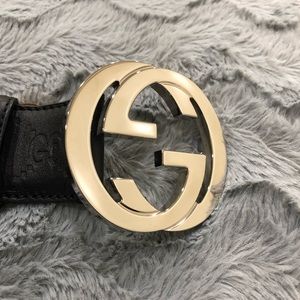 Mens GUCCI Signature Black Belt